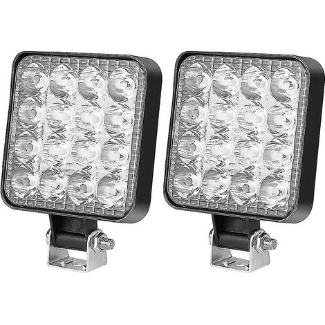 Projecteur de travail LED ultra-lumineux, étanche, pour camion, blanc cassé (1/5)