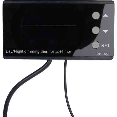 Thermostat pour Reptiles Marins PID Dimmer pour Lampe chauffante pour Reptiles Thermostat contrôleur Prise pour Terrarium Vivarium Aquarium avec sonde de capteur étanche (1/5)