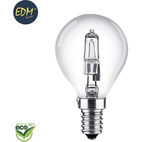 Ampoule Halogène Sphérique E3/35316 "Energy Saver" E14 42W (Equ. 60W) Clara Edm