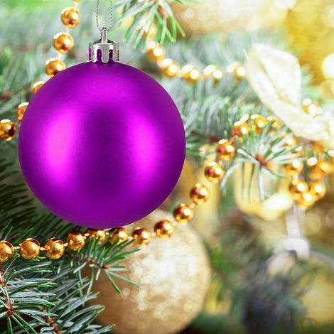 100er set glanzende christbaumkugeln