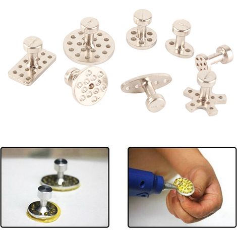 Kit de 8 outils de réparation pour redresser les bosses sur plaques métalliques - Accessoires de jardinage (1/5)
