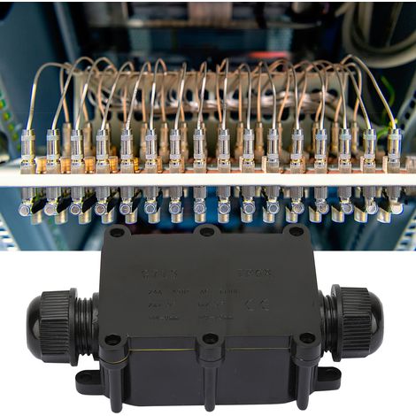 Boîtier de jonction étanche IP68, bornier de connexion de câble électrique (à deux voies) (1/5)