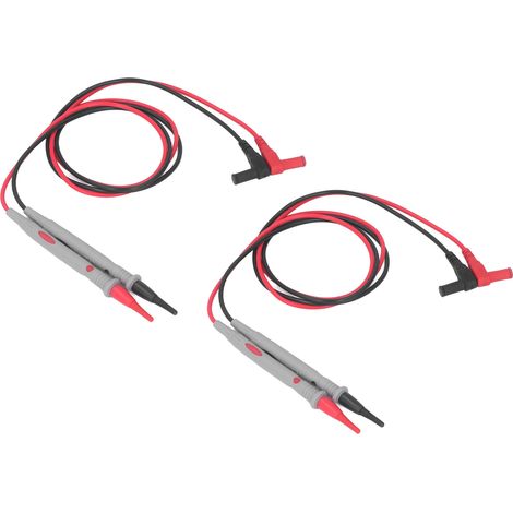 Cordons de test pour multimètre, fiches bananes, vitesse de transmission rapide, sonde à aiguille plaquée or, cordons de test pour électricien, 1000 V, 10 A (1/5)