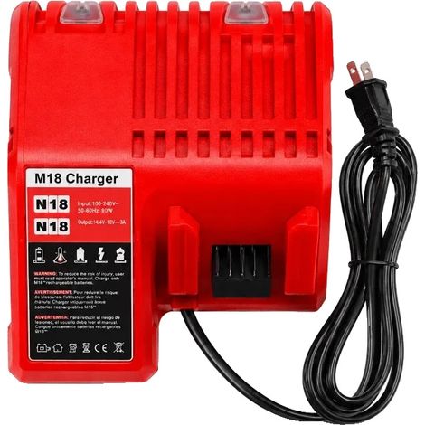 Pack de batterie Li-ion, capacité de 12,0 Ah, compatible avec les outils sans fil de 18V, Allemagne - Pour M18 Char (1/2)