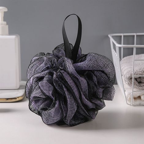 Éponge Loofah - En Polyéthylène - Pour Bain Et Douche - 16 x 15 cm - Rouge Bleu Vert Violet - 1 Pièce (1/5)