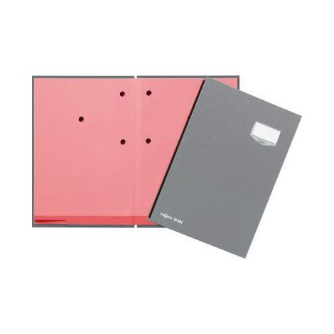 PAGNA Unterschriftenmappe de Luxe 24202-06 20Fächer Pappe grau (1/4)