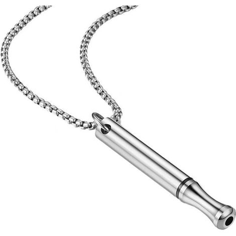 Unisex-Atemkette aus Titan – Atemhilfe zur Linderung von Angstzuständen, ideal für Meditation, Valentinstag/Weihnachten/Geburtstagsgeschenk