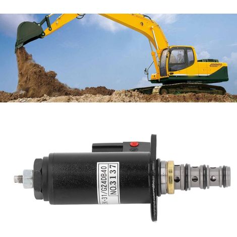 Sicherheits-Magnetventil KWE5K-31/G24DB40 mit Verriegelung, kompatibel mit KOBELCO SK100/120/200-3/6/5 (1/5)