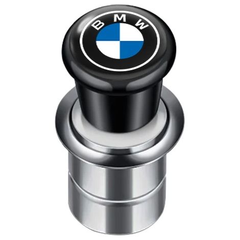 (Compatible avec BMW) Allume-cigare portable pour voiture, adaptateur allume-cigare avec logo, compatible avec BMW X3 F25 E46, X5 E36 F30, X7 E53 E91, E30 M et BMW X2 X1. (1/4)