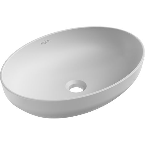 Mexen Cornelia lavabo de comptoir 50 x 36 cm, Platine mat - 21885063 (1/5)