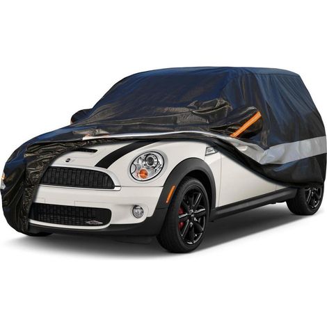 Autoabdeckung 10 Schichten Wasserdicht Atmungsaktiv für Mini Clubman (2007-2014) Schwarz (1/5)