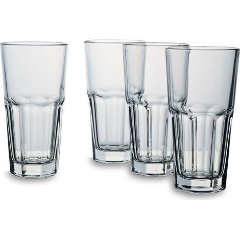 Bohemia Cristal Set For you and me 093 006 137 Set di 4 bicchieri per latte macchiato in vetro, 350 ml circa (1/5)