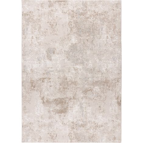 Tapis beige à poils courts robuste antidérapant intérieur - 150 x 80 cm (1/5)