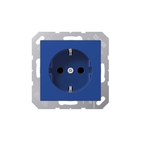 Jung Prise SCHUKO®, 16 A 250 V , thermoplastique, série A, blau A 1520 BF BL
