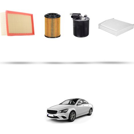 Kit tagliando 4 filtri compatibile con Mercedes CLA (C117,X117) 200 Cdi 100kw Dal 2014 (1/5)