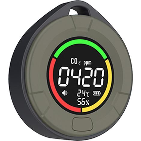 PTH-10C Mini-Kohlendioxiddetektor, verbesserter Luftqualitätsmonitor, stilvolles und tragbares Kohlendioxid