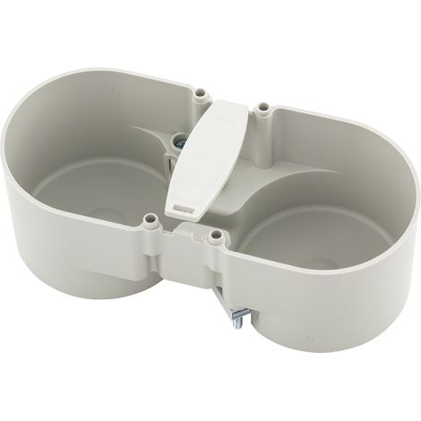BERKER Integro Berührungsschutzdose 2-fach Grau (1/3)