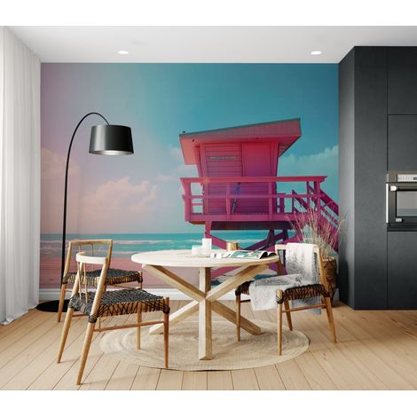 Papier peint Plage – poste de secours - 150 x 250 cm (1/2)