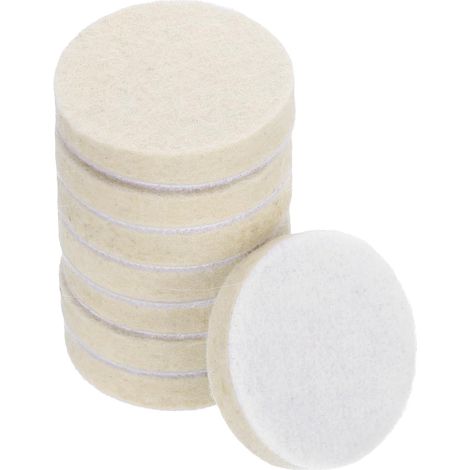 8Pcs 2-Inch Tampon De Polissage En Laine Feutrée Pour Ponceuse (1/5)