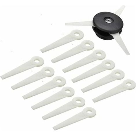 Tête de débroussailleuse XVX + 12 lames de coupe pour STIHL POLYCUT 6-3 FS38 FS40 FS45 (1/4)