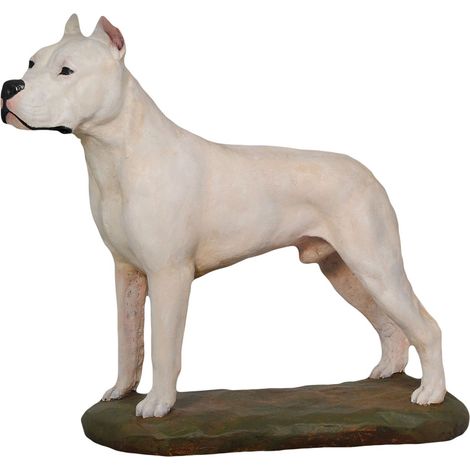 Cane argentino, Dogo Argentino - statuetta dipinta, figurina, realizzata da un artista, marchio Art-Dog (1/3)