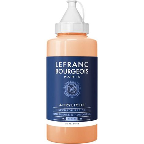 Peinture acrylique - Ocre rose - 817 - Fine - Lefranc Bourgeois - Bidon 750ml (1/2)