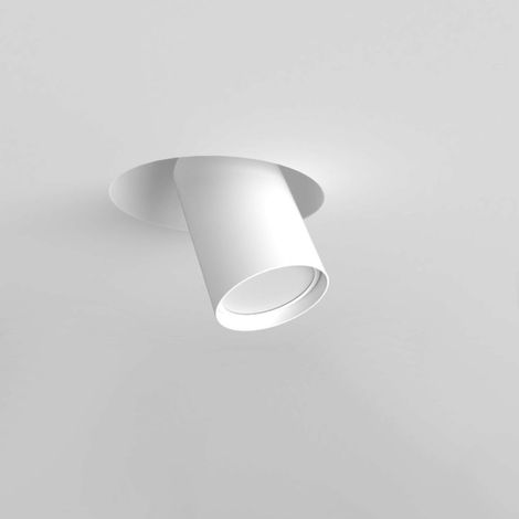 Faretto incasso lampadari bartalini esirnus gu10 led orientabile gesso metallo, colore bianco
