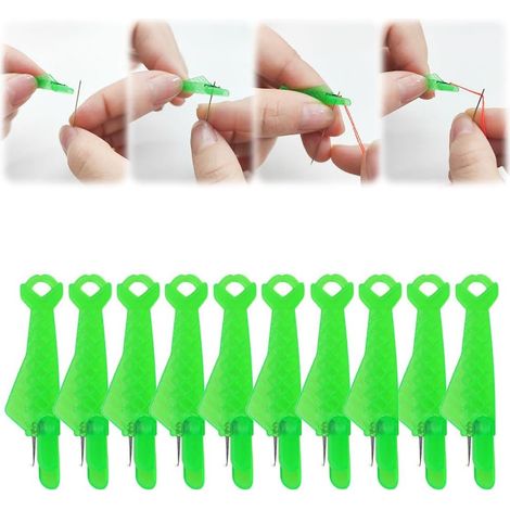 2024 New Accessoires Couture Aiguilles Couture Enfile Aiguille Machine à Coudre Plastique DIY Enfile-Fil, Passe Fil Couture Enfile-Aiguilles pour Coudre à Main & Quilting Craft (10)