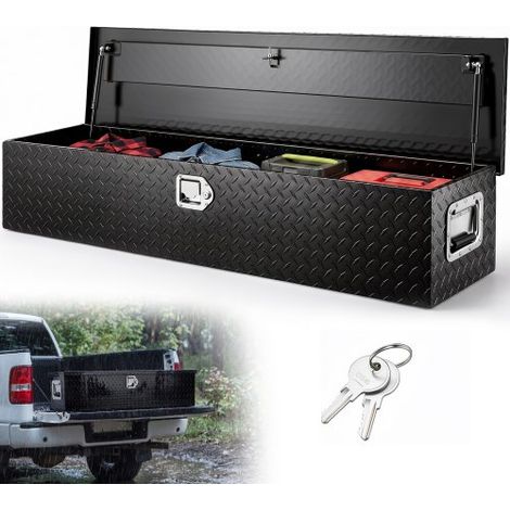 121,9 x 38 x 38 cm boîte à outils robuste en aluminium pour lit de camionnette (1/4)