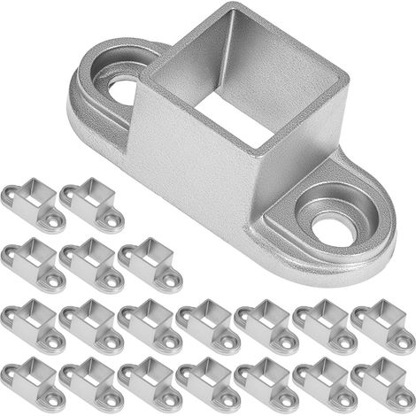 Packung mit 20 Wandhalterungen aus Aluminiumdruckguss (62 x 25 x 17 mm), 21 mm Innenöffnung. (1/4)