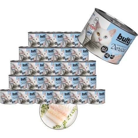 Aliment humide pour chat BULTI, boîte de 24 x 200 g (1/2)
