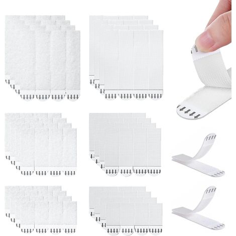 Picture Hangers Without Drilling [72 Strips], Picture Hangers Without Drilling Strips, Picture Hangers Strips for Hanging Frames and Christmas Decorations [36 Pairs] (1/5)