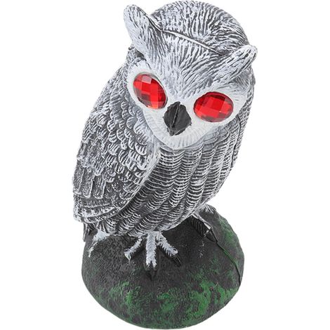 Effaroucheur de Chouette en Plastique pour Jardin avec Yeux Rouges, Résistant à l'Usure, Design Réaliste pour Éloigner les Oiseaux, Moderne et Épuré (1/5)