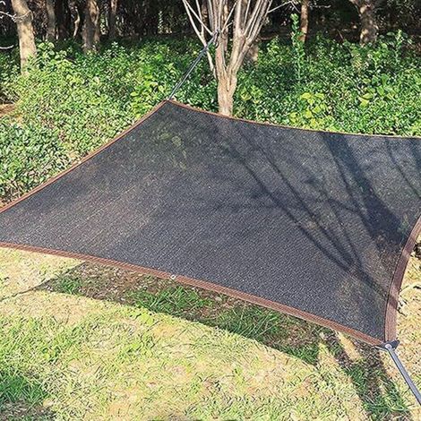 Schwarzes Schattierungsnetz, 96 % Schattierung, mit perforiertem Rand, geeignet für Garten, Schwimmbad, Hühnerstall, Hundezwinger, Gewächshaus (2 m × 3 m) (1/5)