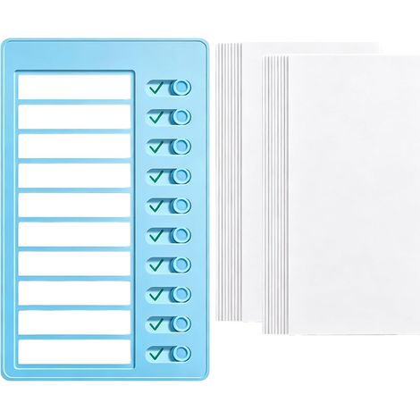 Memo-Kunststofftafel,Notizbrett für tägliche, mit Blank Papier für Aufgabe (1/2)