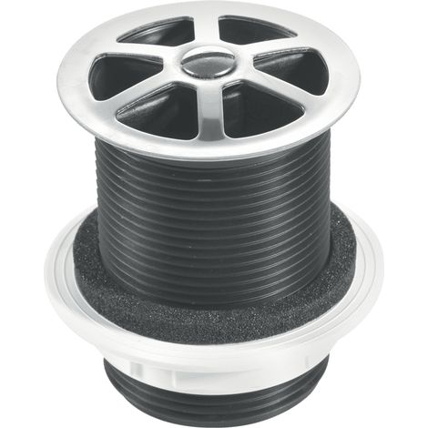 McAlpine 1.5" Stainless Steel Flange Shower Waste 60mm x 70mm Tail CSWU3P (1/3)
