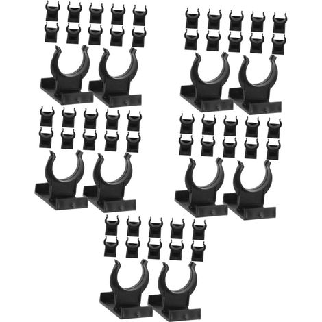 60 jeux de clips fixation pour plinthes meubles cuisine en plastique (1/5)