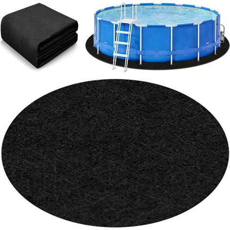 Poolunterlage Rund 460 cm, Vorgeschnittene Bodenplane für Aufstellpools & Whirlpools, Nahtlos & UV-Beständig, Schützt vor Steinen & Feuchtigkeit, Einfach Verlegbar & Wiederverwendbar (1/5)