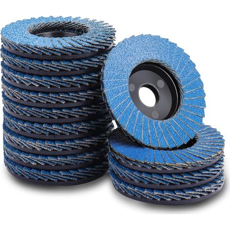 12 Pcs Disques à Lamelles, 50mm Disque 120 Grain Meuleuse Compartiments pour Meuleuse Convient à l'acier Inoxydable, Bois, Métal (1/5)