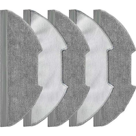 Lot de 5 pièces pièce de rechange accessoires Compatible avec Eureka E10s aspirateur robot 5 patins de lavage (1/5)