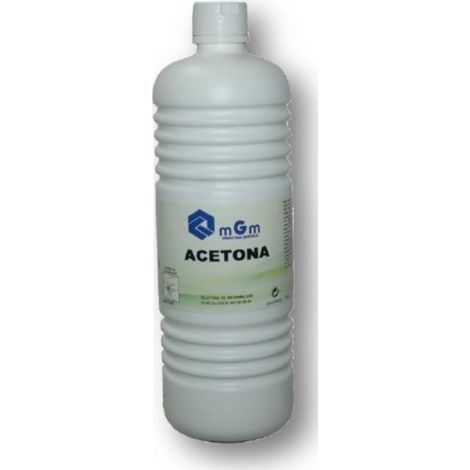 DUVER acetona disolvente botella 1l. , La acetona es un disolvente químico comúnmente utilizado en diversos campos, desde la industria hasta el hogar. Esta botella de 1 litro de