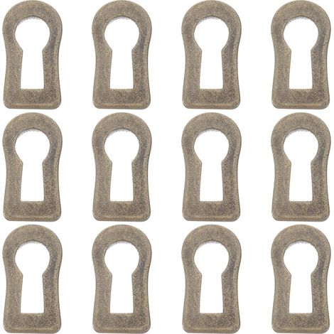 Veemoon Lot de 12 plaques protection ovales en métal, cuivre (1/5)