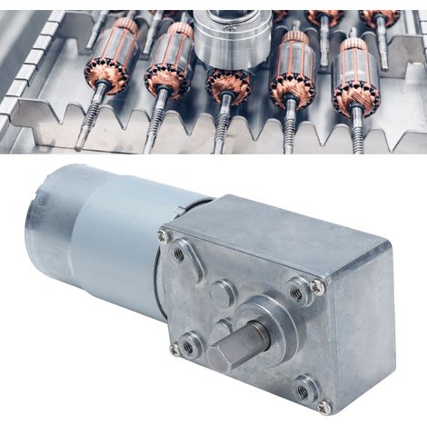 Moteur à engrenage à vis sans fin à aimant permanent 5840-555 pour rideaux télécommandés et panneaux publicitaires, 24 V CC, 160 tr/min (1/5)