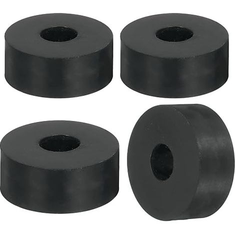 4 x Rubber Washers 45 mm OD x 12 mm ID x 20 mm Thick Plastic Spacer Flat Anti-Vibration Round for Domestic Industrial Machines (1/5)