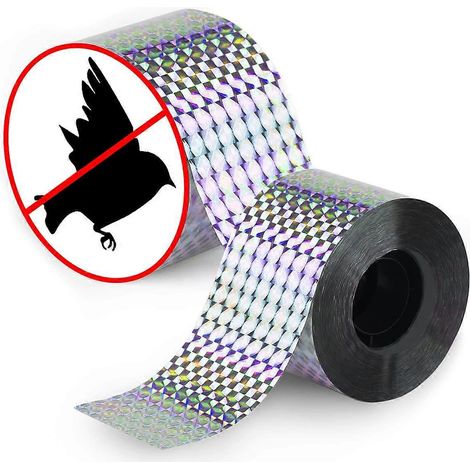 Vogelabwehrband, 2 Rollen à 45 m, Vogelscheuche, Taubenabwehr für den Balkon.