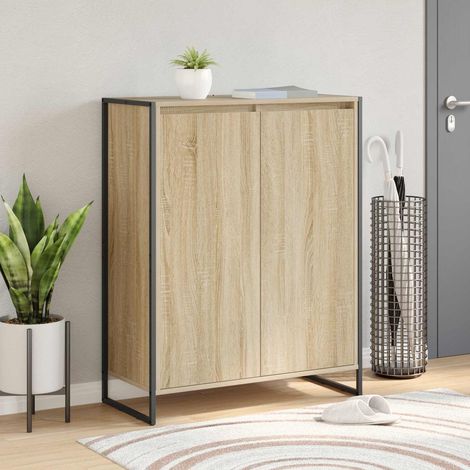 vidaXL Mobile per scarpe Sonoma 79 x 36 x 100 cm Legno
