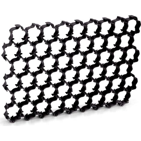 Prosperplast Rejilla de jardín negra 40x60 cm duradera