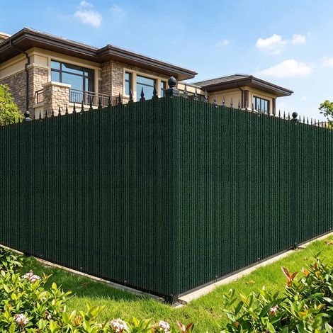 Brise Vue Occultant en PEHD 130g/m² 1,5x20m, Vert (1/5)