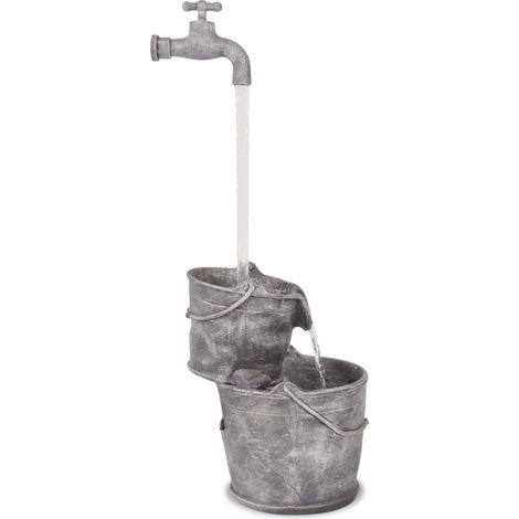Maison Exclusive - Fontana Decorativa con Rubinetto e Seccin Poliresina
