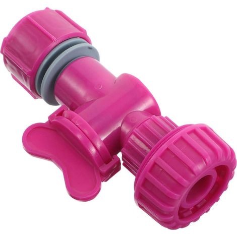 Répartiteur de vanne pour tuyau d'arrosage, double contrôle du débit d'eau, 2 pièces en ABS (1/5)